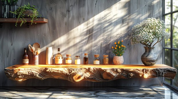 Exquisite Wood Shelf: The Perfect Touch of Nature