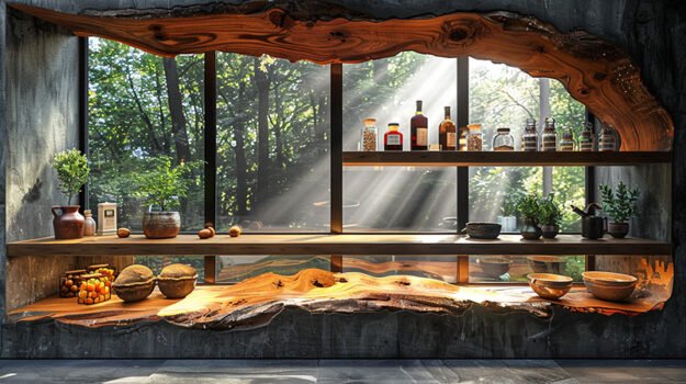 Exquisite Wood Shelf for Elevating Your Space