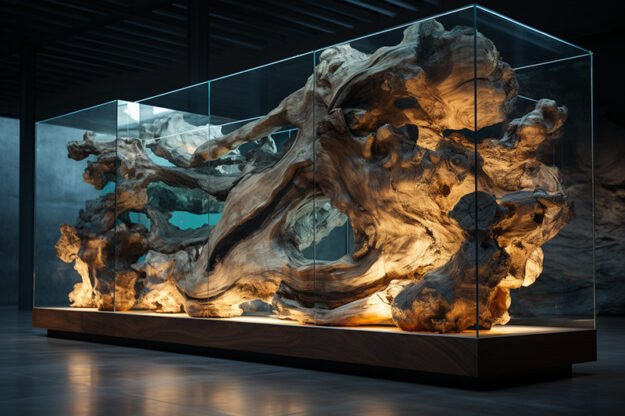 Captivating Wood Sculpture: A Masterpiece for Your Space