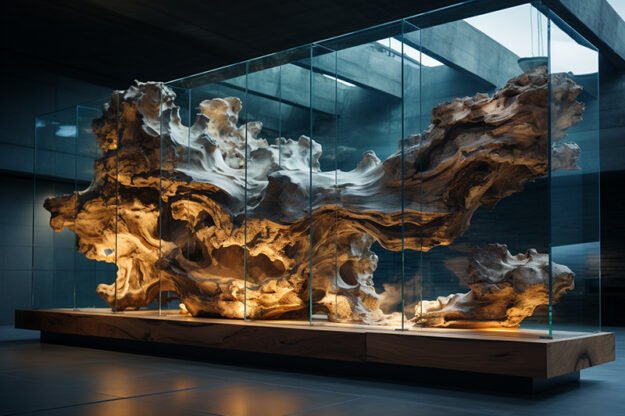 Exquisite Wood Sculpture Highlighting Natural Elegance