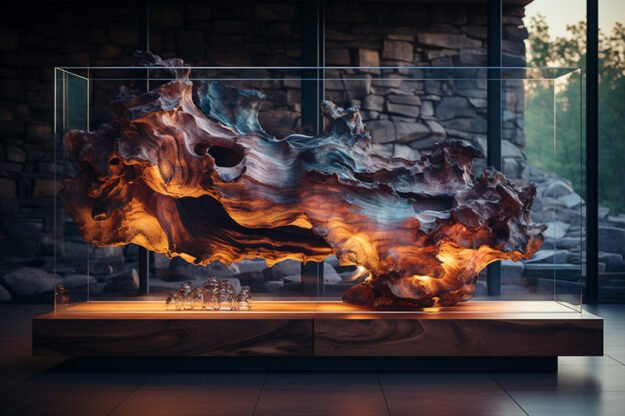 Captivating Wood Sculpture: A Statement Piece for Your Home