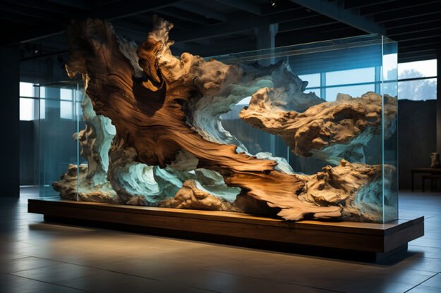 Captivating Wood Sculpture: A Masterpiece for Your Home