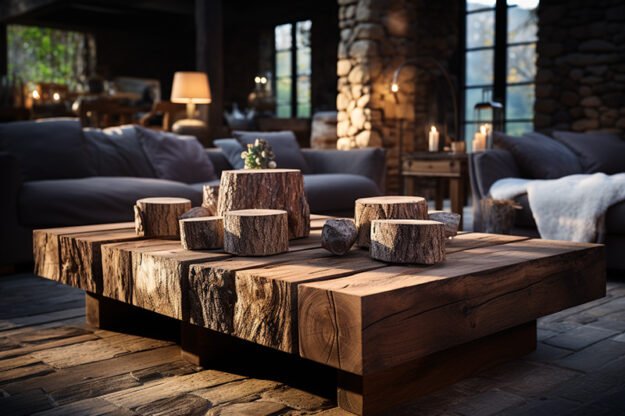 Exquisite Wood Coffee Table: Elevate Your Living Space