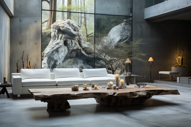 Exquisite Wood Coffee Table: Elevate Your Living Space