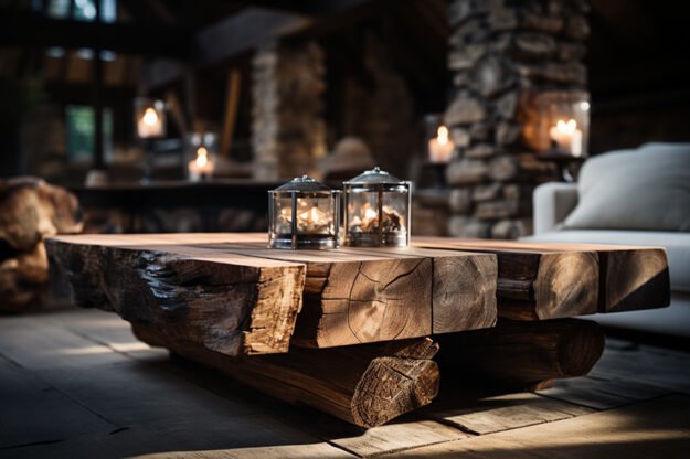 Exquisite Wood Coffee Table: A Centerpiece of Elegance and Comfort