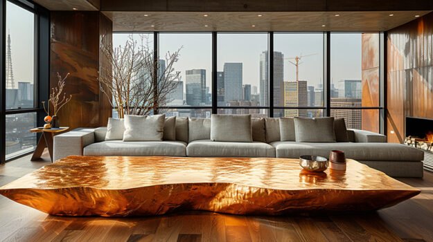 Exquisite Wood Coffee Table: A Statement of Elegance and Style