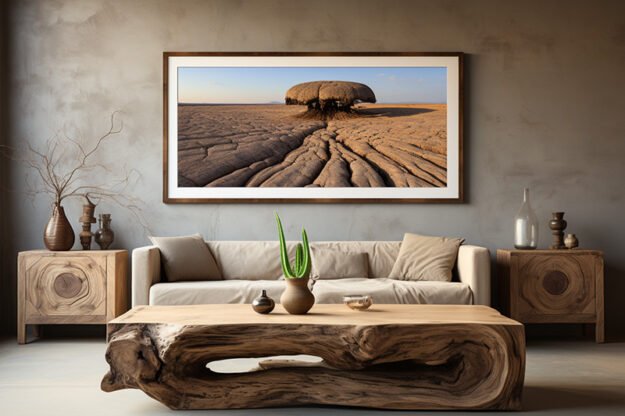 Elegant Wood Coffee Table: A Touch of Nature and Luxury