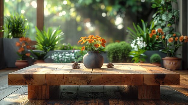 Charming Wood Coffee Table for Elegant Living Spaces