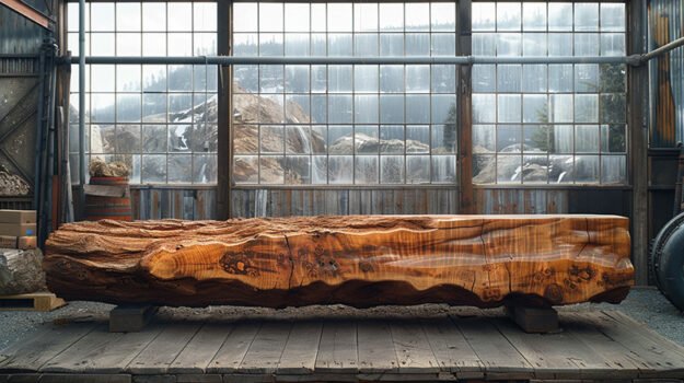 Captivating Natural Elegance: Wood Coffee Table
