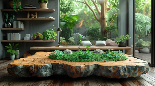 Exquisite Wood Coffee Table: Nature's Elegance in Your Living Space