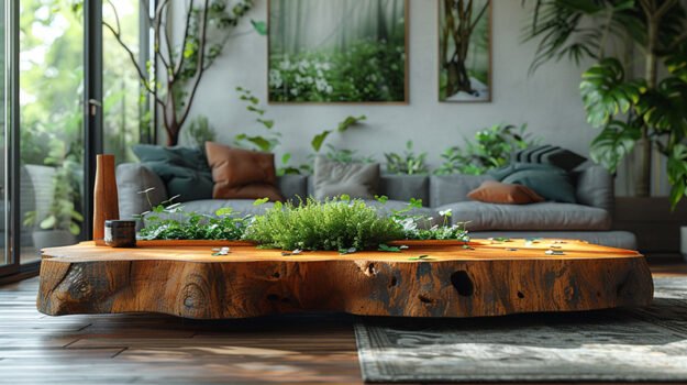 Exquisite Wood Coffee Table: Nature Meets Elegance