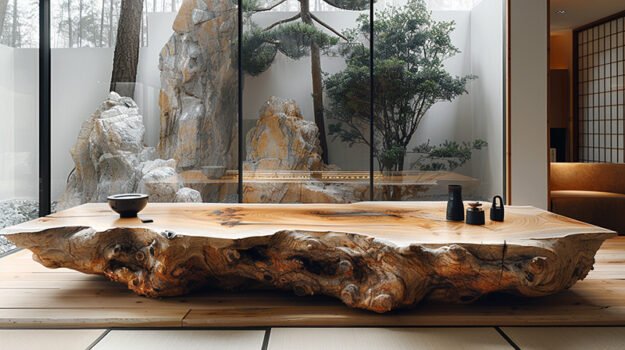Exquisite Wood Coffee Table: A Statement of Elegance and Craftsmanship
