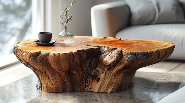 Exquisite Wood Coffee Table: A Timeless Centerpiece