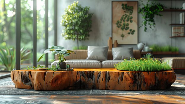 Captivating Wood Coffee Table for a Serene Living Space