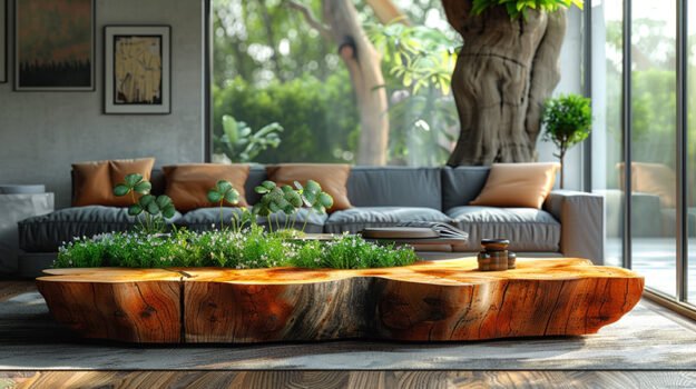 Captivating Wood Coffee Table: A Statement of Elegance and Nature