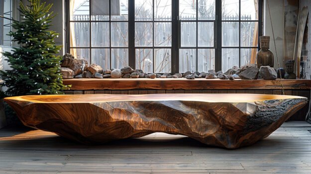 Exquisite Wood Coffee Table: A Centerpiece for Elegance and Warmth