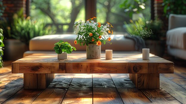 Captivating Wood Coffee Table – Elevate Your Space Today!