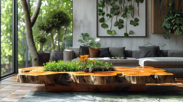 Elegant Wood Coffee Table: Embrace Nature’s Beauty