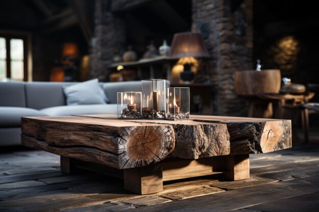 Exquisite Wood Coffee Table: A Testament to Nature's Beauty