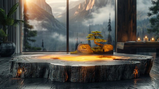 Exquisite Wood Coffee Table: A Touch of Nature in Your Living Room