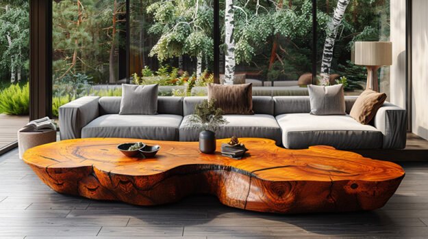 Captivating Wood Coffee Table: A Centerpiece of Elegance