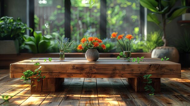 Exquisite Wood Coffee Table: Elevate Your Living Space