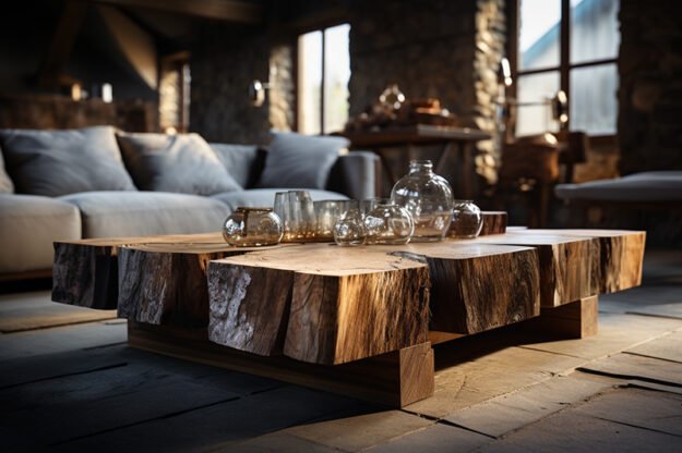 Stunning Wood Coffee Table – Elevate Your Living Space