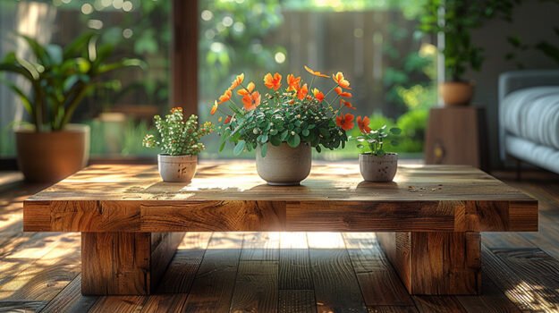 Stunning Wood Coffee Table - Elevate Your Living Space!