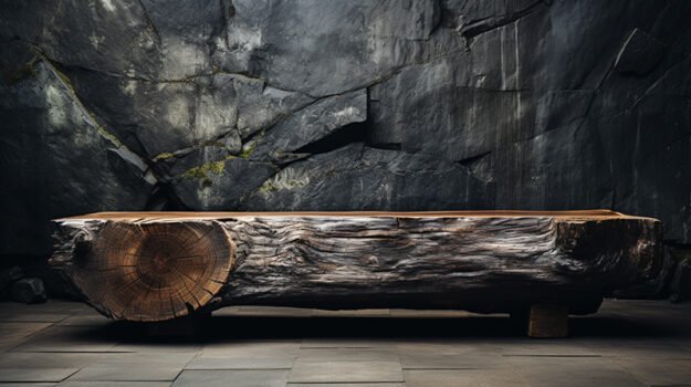Rustic Elegance: Wood Coffee Table