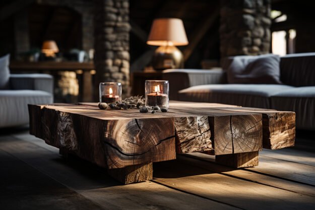 Exquisite Wood Coffee Table: A Masterpiece for Your Home