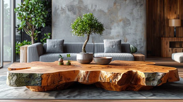 Exquisite Wood Coffee Table: Elevate Your Living Space