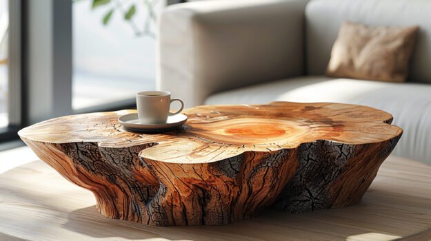 Exquisite Wood Coffee Table: A Touch of Natural Elegance