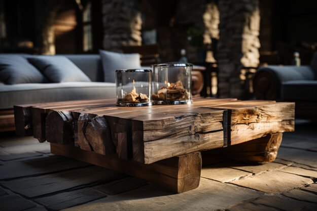 Exquisite Wood Coffee Table: A Centerpiece of Style