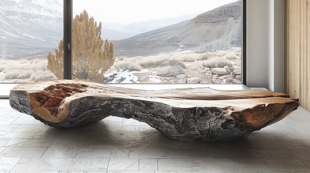 Stunning Wood Coffee Table: