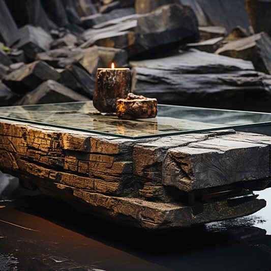 Exquisite Concrete Coffee Table: A Statement Piece for Your Home