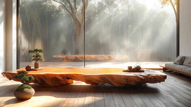 Elegant Wood Coffee Table: Transform Your Living Space with Nature's Artistry