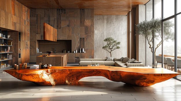 Uniquely Crafted Wood Coffee Table: A Timeless Addition to Your Home