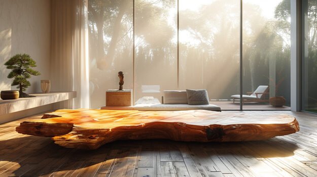 Exquisite Wood Coffee Table: Elevate Your Living Space