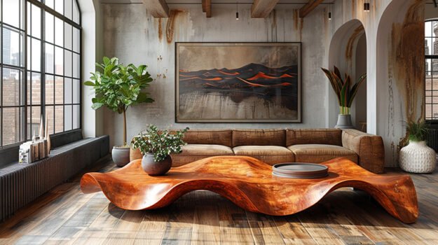 Elegant Wood Coffee Table for Your Modern Living Space