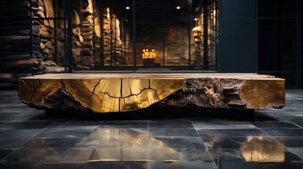 Exquisite Wood Coffee Table: A Statement of Elegance and Craftsmanship