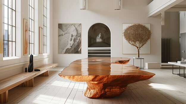 Elegant Wood Coffee Table