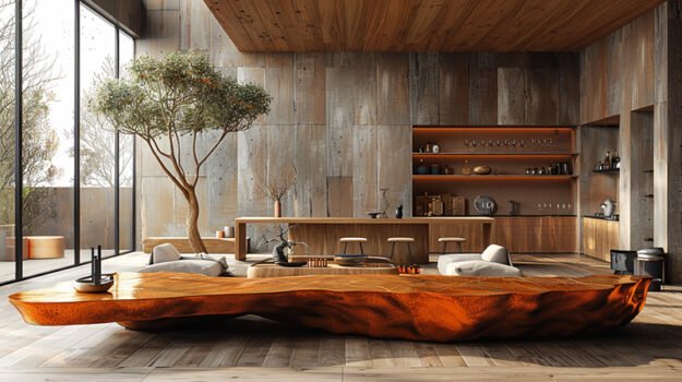 Exquisite Wood Coffee Table: A Statement Piece for Modern Living