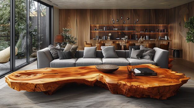Exquisite Wood Coffee Table: Elevate Your Living Space