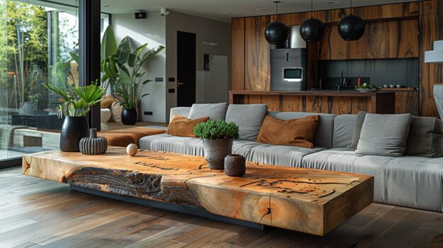 Exquisite Wood Coffee Table: Elevate Your Living Space