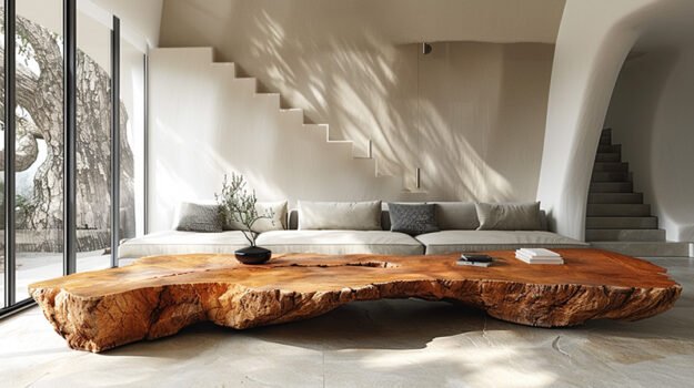 Exquisite Wood Coffee Table: A Timeless Statement Piece