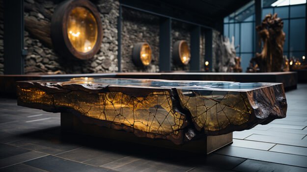 Exquisite Wood Coffee Table: Elevate Your Living Space