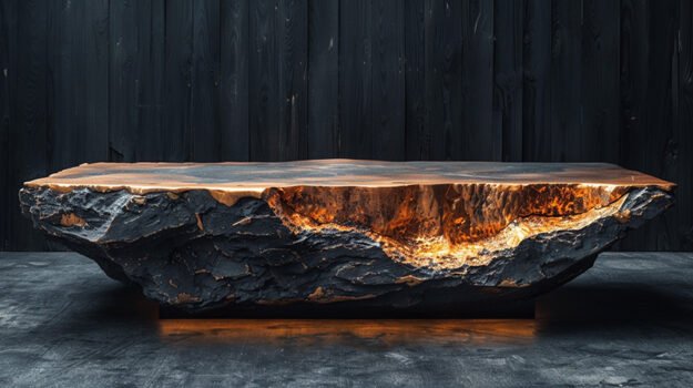 Exquisite Wood Coffee Table: A Masterpiece of Nature's Artistry