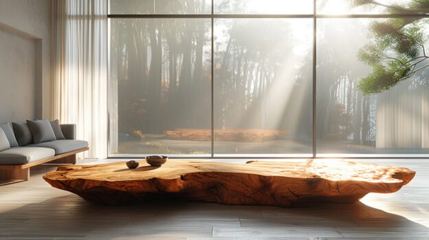 Exquisite Wood Coffee Table: Elevate Your Living Space