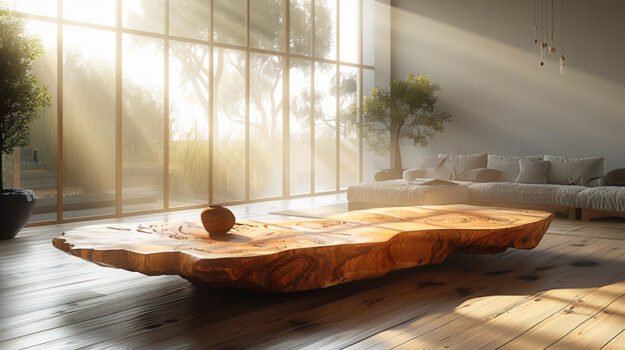 Exquisite Wood Coffee Table: Elevate Your Living Space with Nature's Beauty