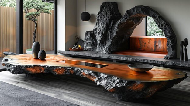 Captivating Wood Coffee Table: A Statement of Elegance and Functionality